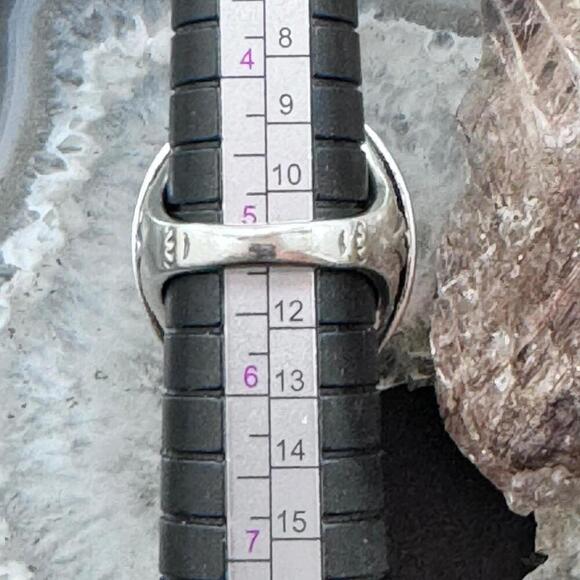 Carolyn Pollack Sterling Oval Rhodochrosite Decorated Ring Size 5 For Women #1 - Picture 10 of 10